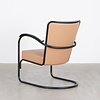 Dutch Originals Gispen 412 Armchair Light Brown Leather Black Frame Dutch Originals