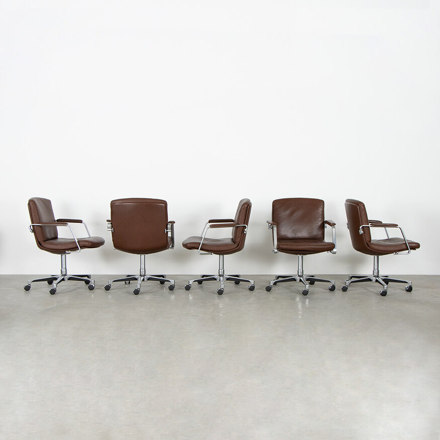 Preben Fabricius and Jorgen Kastholm chair leather Kill International Kill International Preben Fabricius and Jorgen Kastholm chair leather Kill International