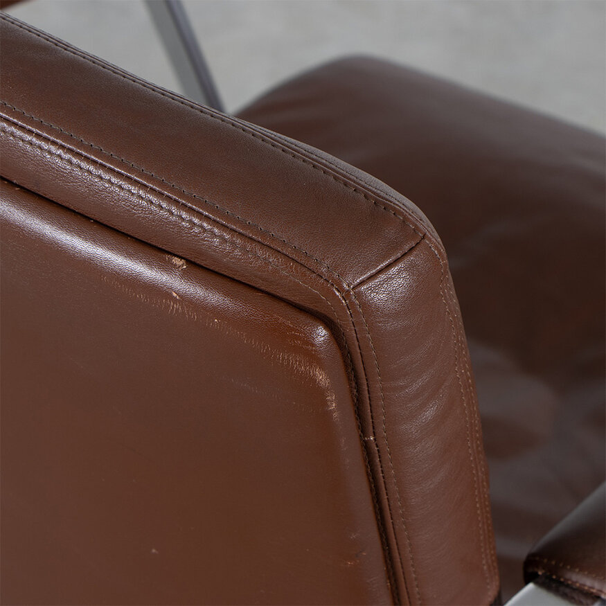 Preben Fabricius and Jorgen Kastholm chair leather Kill International Kill International Preben Fabricius and Jorgen Kastholm chair leather Kill International