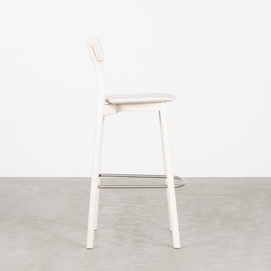 Leon Ransmeier chiaro bar chair white Mattiazzi