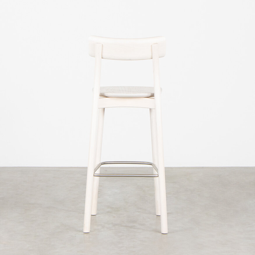 Leon Ransmeier chiaro barstoel wit Mattiazzi