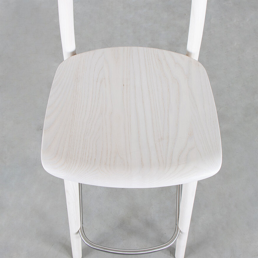 Leon Ransmeier chiaro bar chair white Mattiazzi