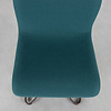 Fritz Hansen Verner Panton stoel 1-2-3 petrol wol Fritz Hansen