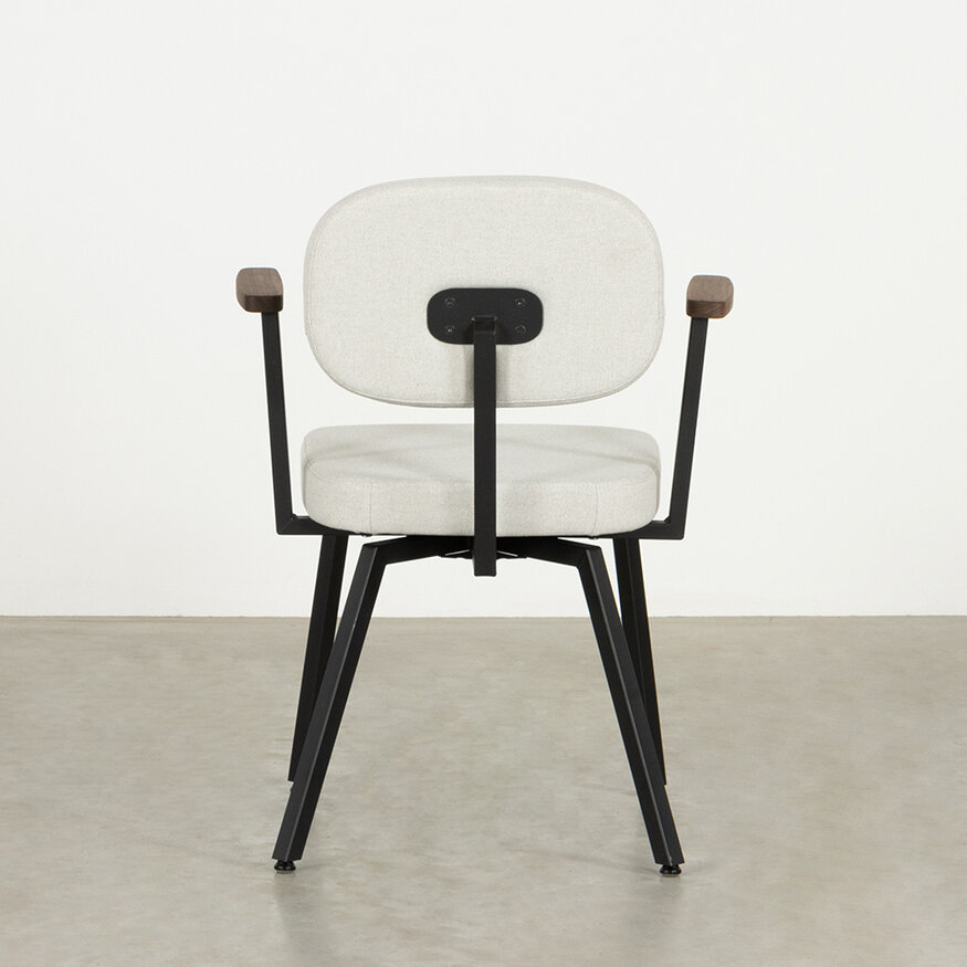 MK design chair With Walnut Armrests Dykmeyer MK design chair With Walnut Armrests