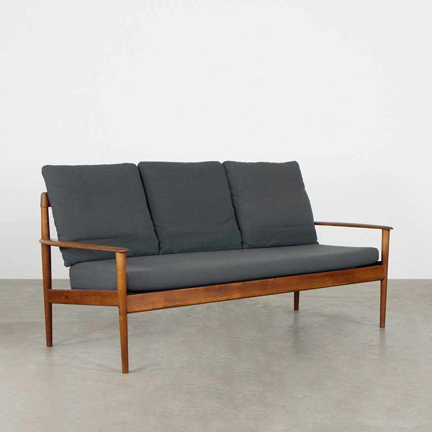 Grete Jalk PJ56 3-seater sofa Danish P. Jeppesen
