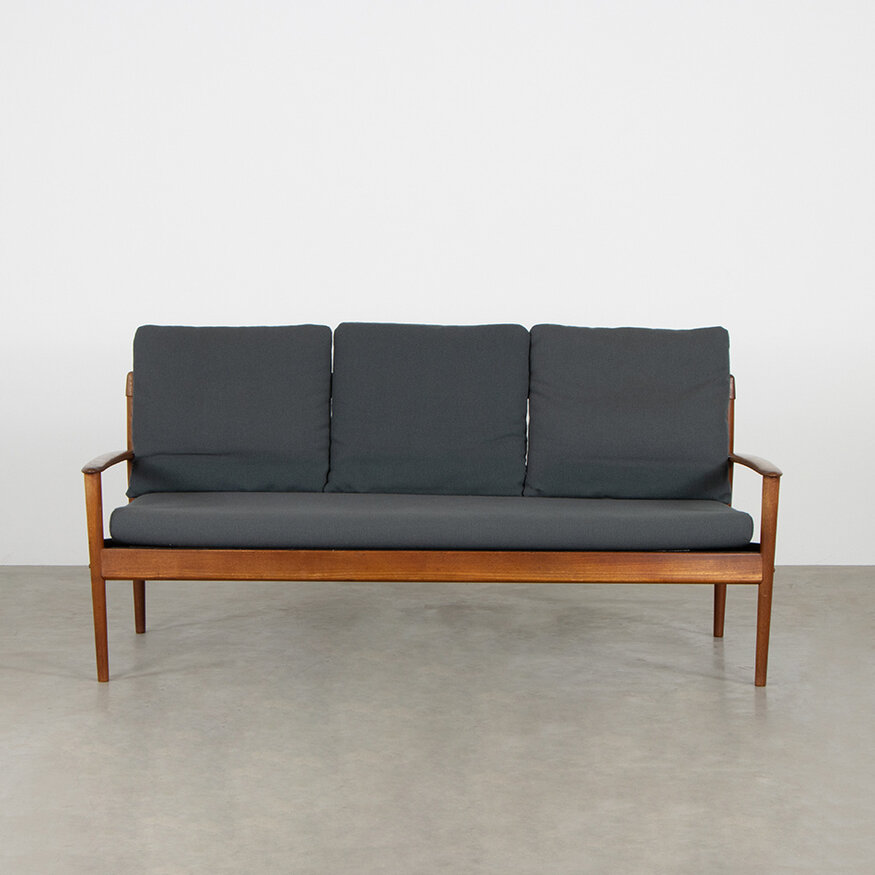Grete Jalk PJ56 3-seater sofa Danish P. Jeppesen