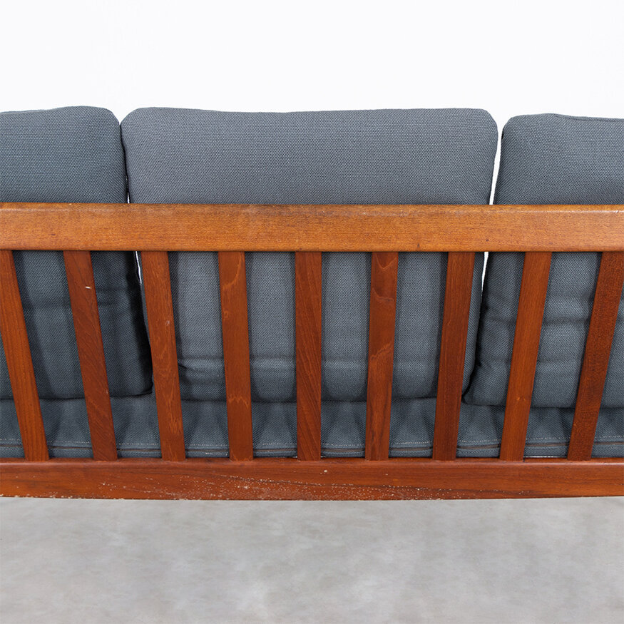 P. Jeppesen Grete Jalk PJ56 3-seater sofa Danish P. Jeppesen