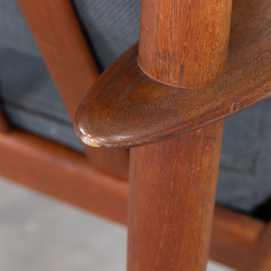 P. Jeppesen Grete Jalk PJ56 3-zits bank Deens P. Jeppesen