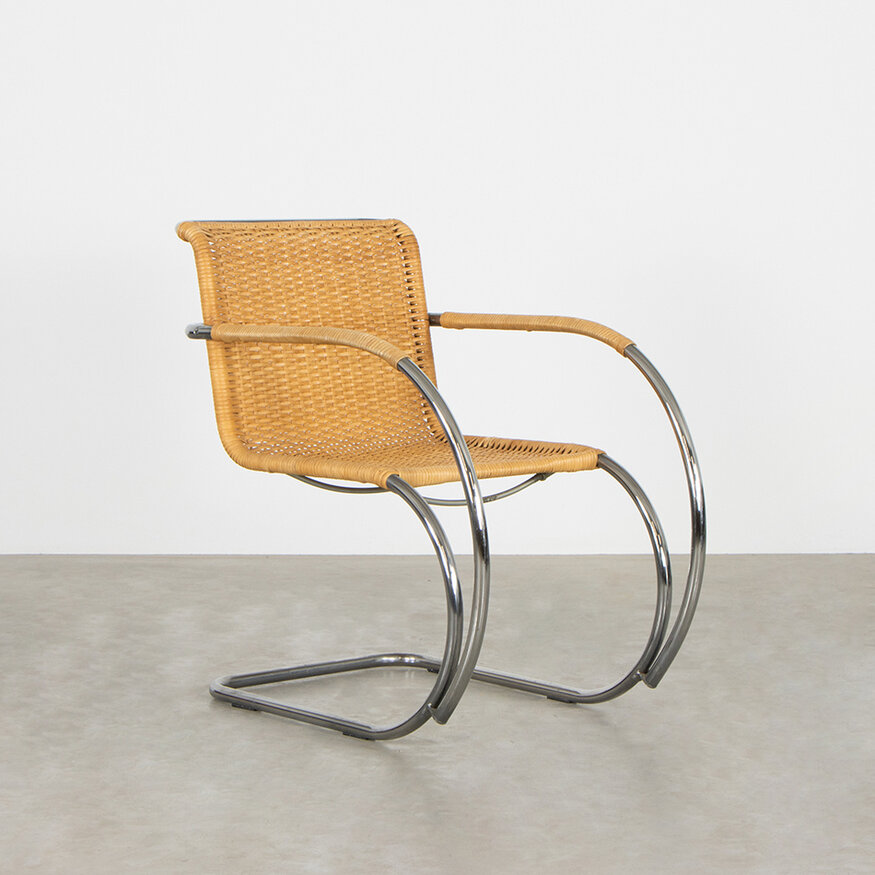 Thonet Set of 2 Marcel Breuer S533 RT rattan armchairs Thonet