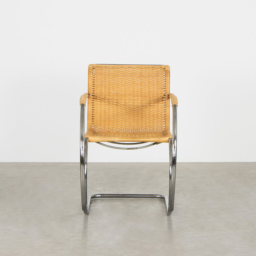 Thonet Set of 2 Marcel Breuer S533 RT rattan armchairs Thonet