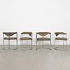 Kill International Set of 4 Horst Brüning dining chairs leather Kill International
