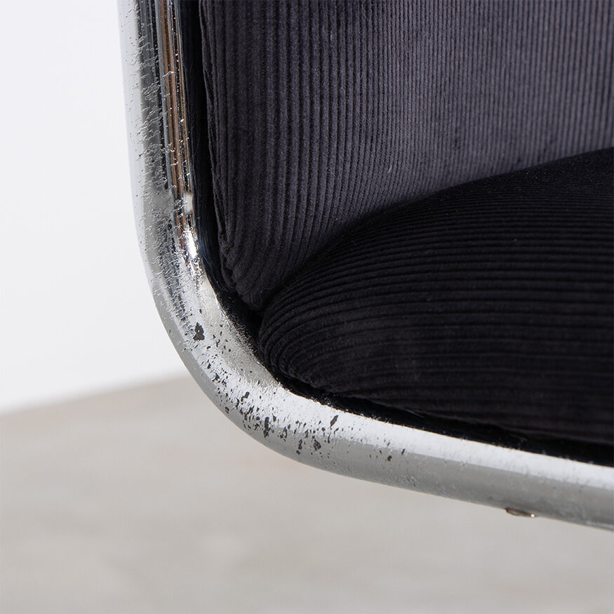 De Wit De Wit 1019 meeting chair Anthracite Rib fabric