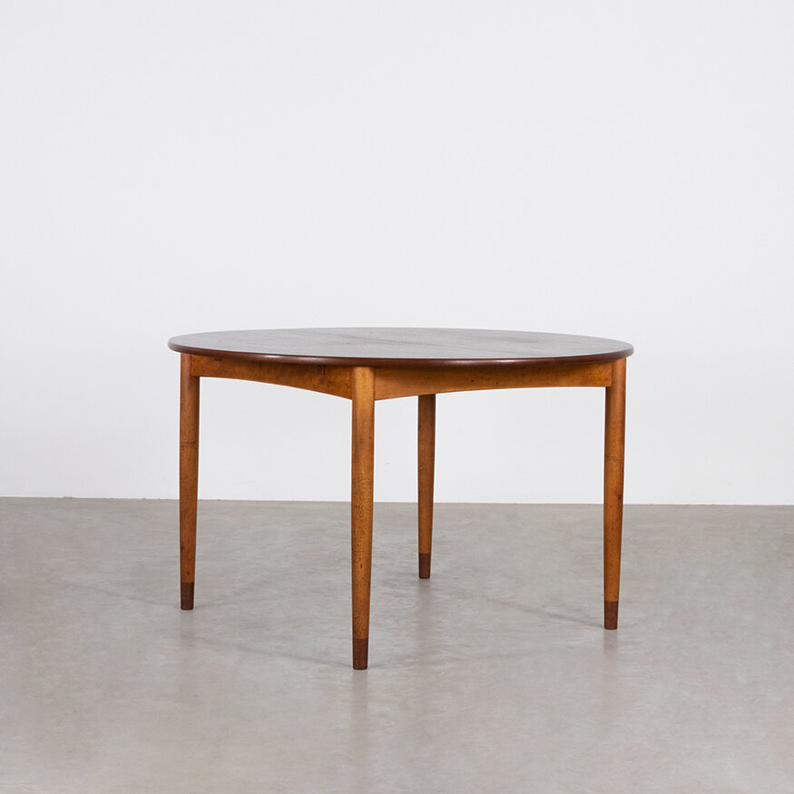 Set of 6 Borge Mogensen chairs model 155 and table Soborg Mobelfabrik