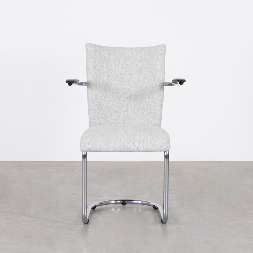 De Wit De Wit 1018 chair, grey Hallingdal wool, 1960s