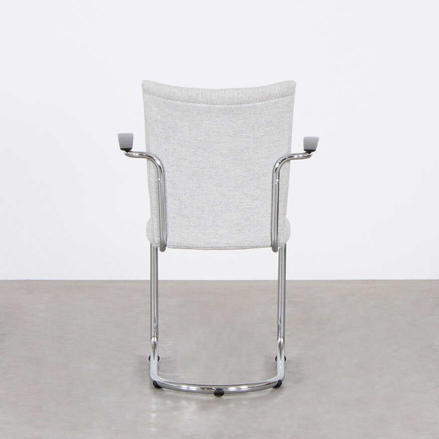 De Wit De Wit 1018 chair, grey Hallingdal wool, 1960s