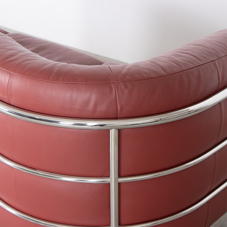 Paolo Lomazzi and Jonathan De Pas Onda sofa 3-seater leather Zanotta