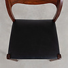 J.L. Møllers Møbelfabrik Niels Otto Moller chair model 71 black leatherette JL Mollers Mobelfabrik