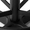 Dykmeyer Jops Industriële Counter Barkruk Grafietzwart (RAL 9011) | Walnoot Zitting
