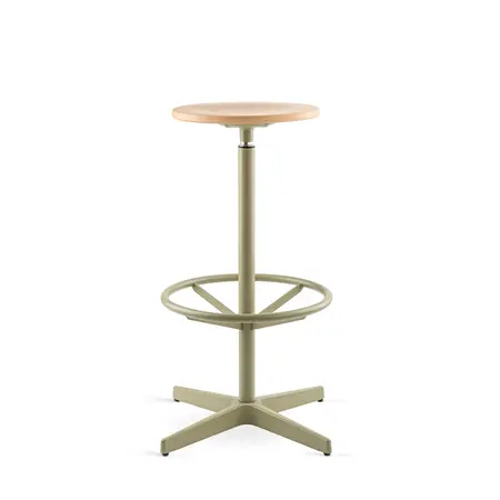 Jops Bar Stool Yellow Grey | Oak