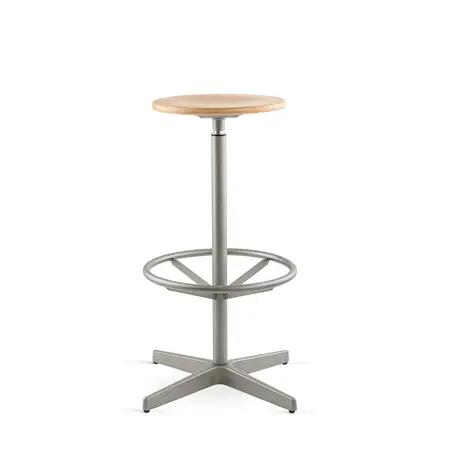 Jops Bar Stool Pearl Mousegrey | Oak