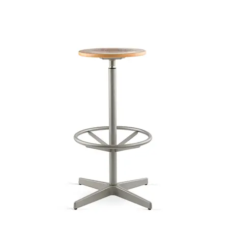 Jops Bar Stool Pearl Mousegrey | Walnut