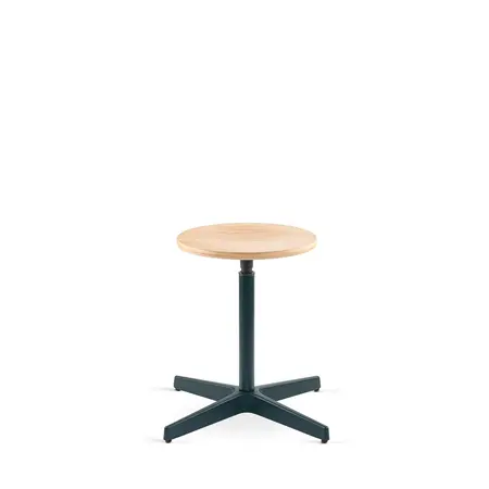 Jops Stool Black Green | Oak