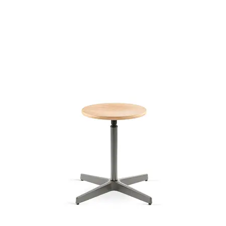 Jops Stool Pearl Mousegrey | Oak