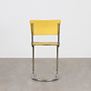 Gispen Set of 5 Gispen 108 yellow leatherette chairs, original from the 1930s