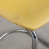 Gispen Set of 5 Gispen 108 yellow leatherette chairs, original from the 1930s