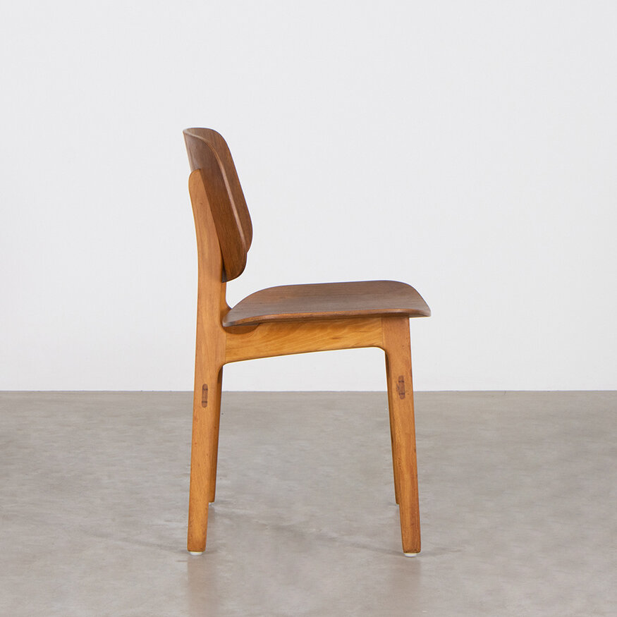 Set of 6 Børge Mogensen chairs model 155