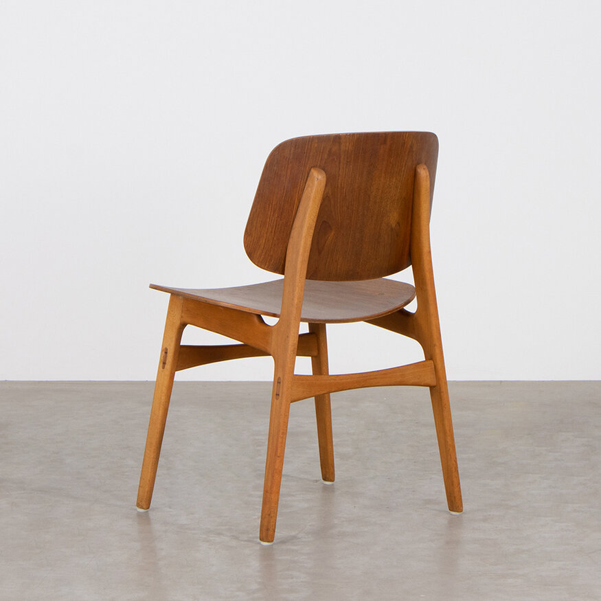 Set of 6 Børge Mogensen chairs model 155