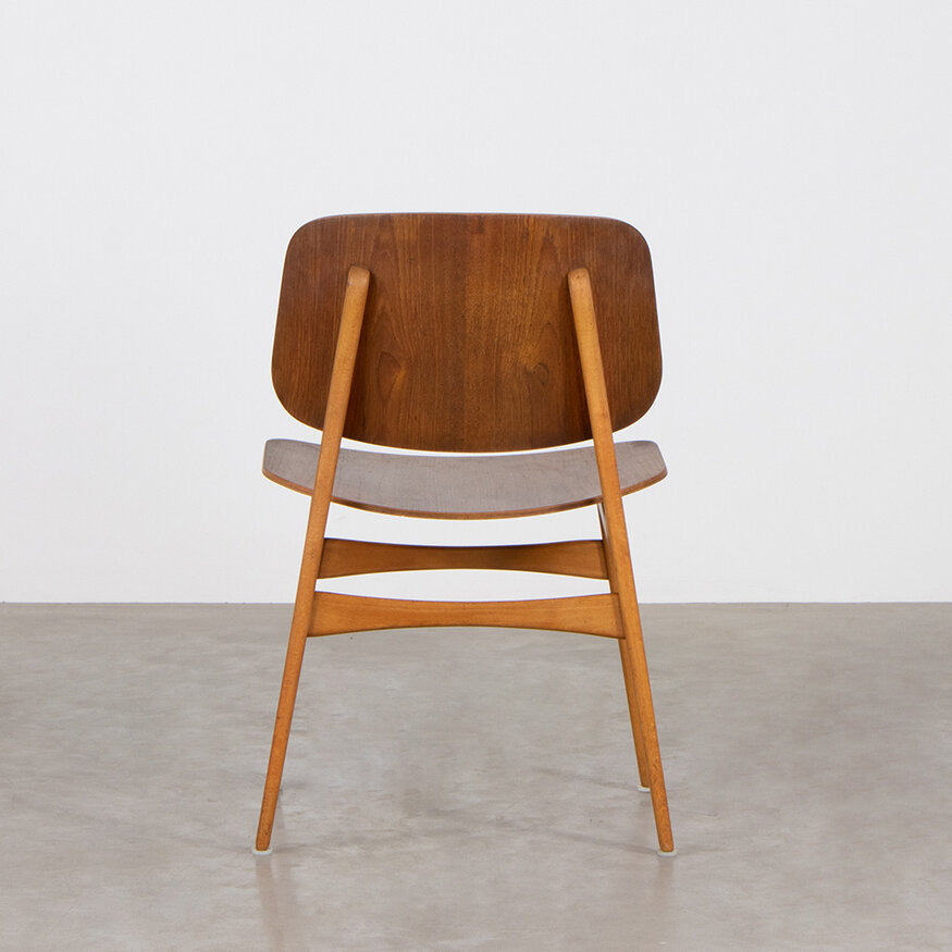 Set of 6 Børge Mogensen chairs model 155