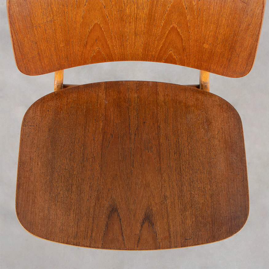 Set of 6 Børge Mogensen chairs model 155