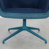 Dykmeyer Spettr Swivel Armchair Petrol Fabric Wool Felt Blue