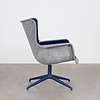 Dykmeyer Spettr Draaifauteuil Lichtgrijs Stof Tonus Blauw