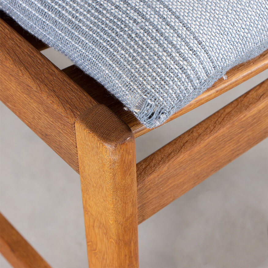 KP Møbler Set of 5 oak Kurt Ostervig chairs KP Mobler