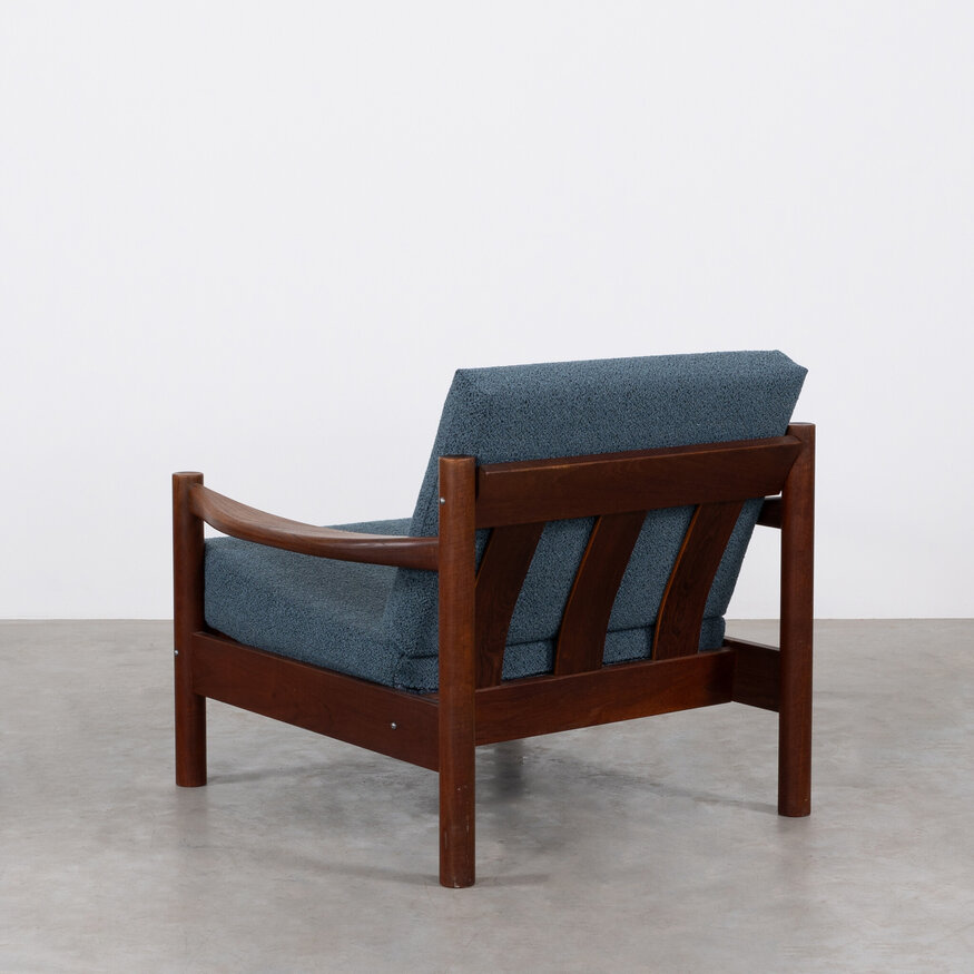 Borge Jensen and Sonner armchair blue 1960s