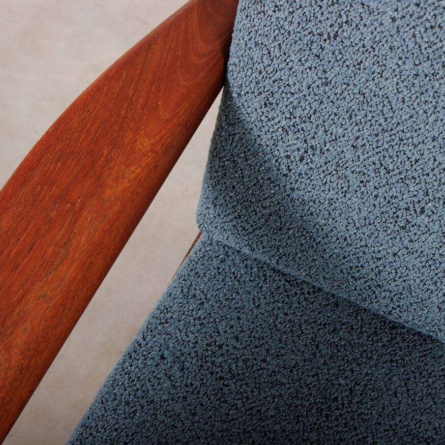 Borge Jensen and Sonner armchair blue 1960s