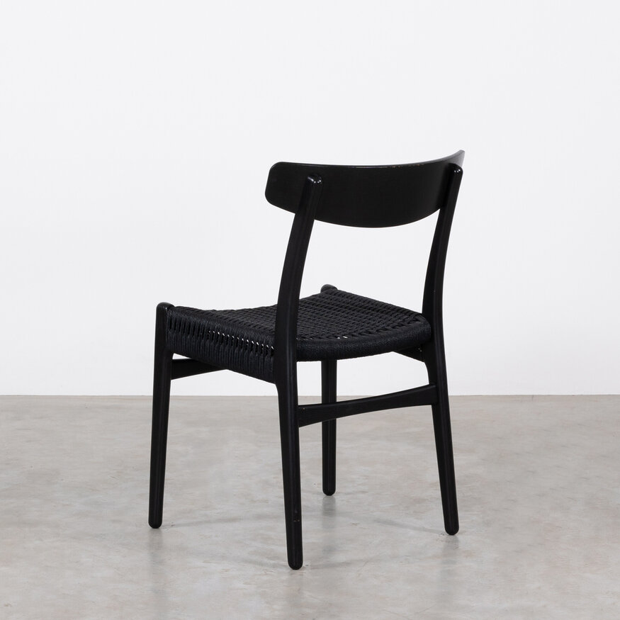 Carl Hansen & Søn Set of 4 Hans Wegner chairs model CH23 black Carl Hansen and Son