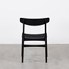 Carl Hansen & Søn Set of 4 Hans Wegner chairs model CH23 black Carl Hansen and Son