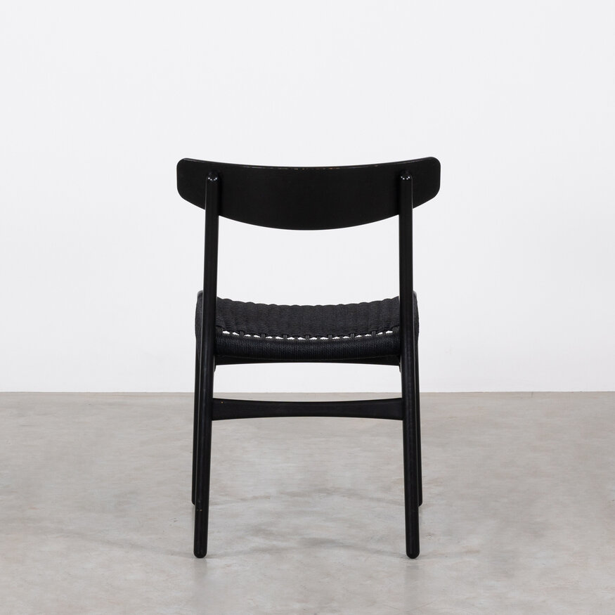 Carl Hansen & Søn Set of 4 Hans Wegner chairs model CH23 black Carl Hansen and Son