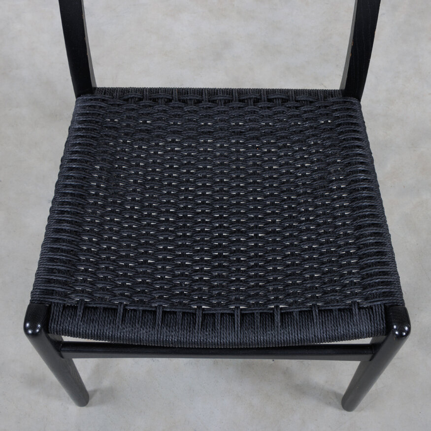 Carl Hansen & Søn Set of 4 Hans Wegner chairs model CH23 black Carl Hansen and Son