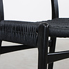 Carl Hansen & Søn Set of 4 Hans Wegner chairs model CH23 black Carl Hansen and Son