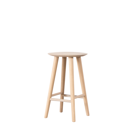 Olger Counter Barkruk | Eiken Whitewash