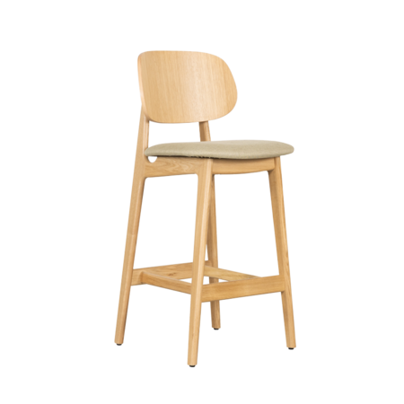 Sinni Counter Barstoel Eiken | Zitting Sand