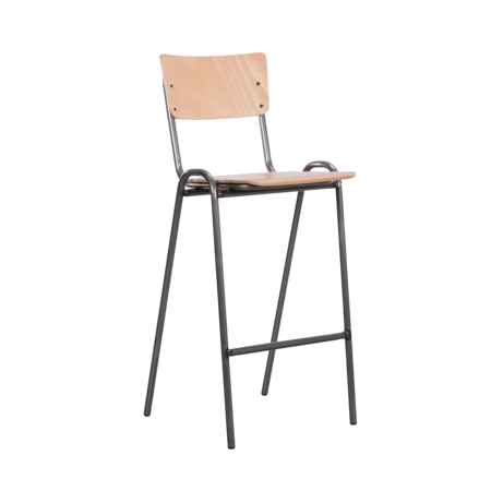 Lizitte Bar Chair | Oak Coloured