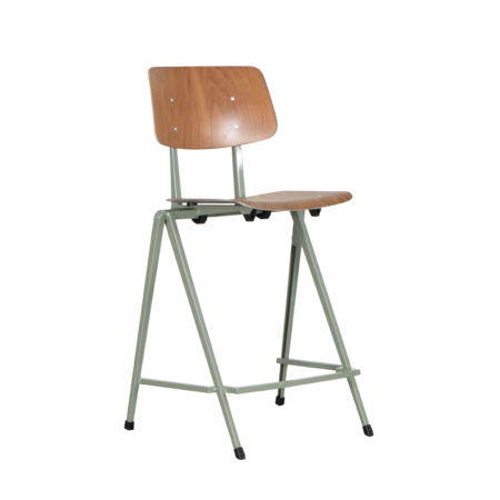 S17 Counter Bar Chair Cement Grey | Brown