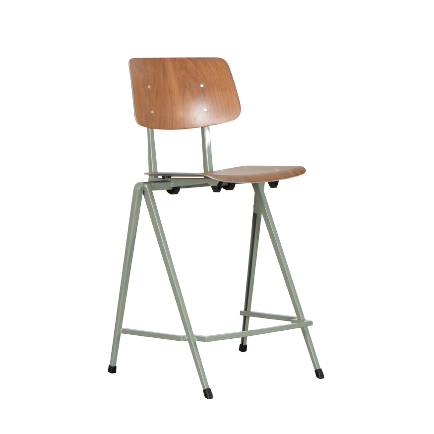 Galvanitas Compass Collection S17 Counter Bar Chair Cement Grey