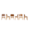 Set van 6 Børge Mogensen stoelen model 155