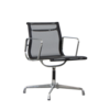 Eames EA107 stoel zwart netweave chroom frame ICF